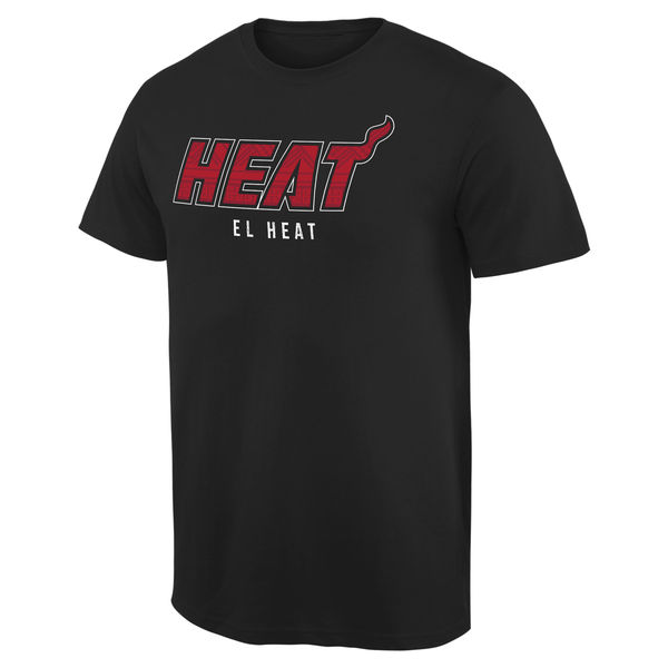 NBA Men Miami Heat Noches Enebea TShirt Black->nba t-shirts->Sports Accessory